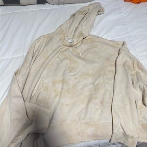 Nike Beige Hoodie with Logo